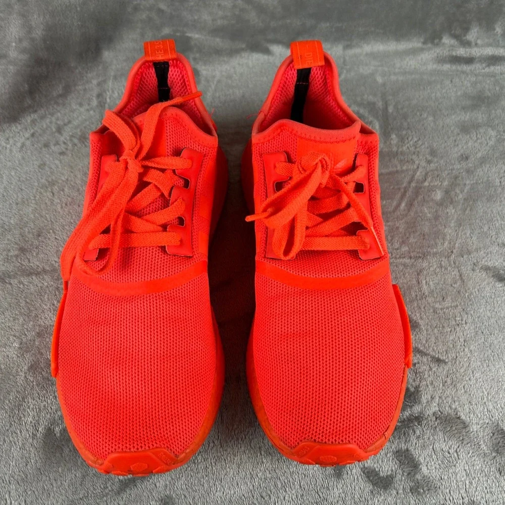 Adidas NMD R1 Solar Red Monochromatic Mesh Sneakers S31507 Mens 10.5 No Insoles